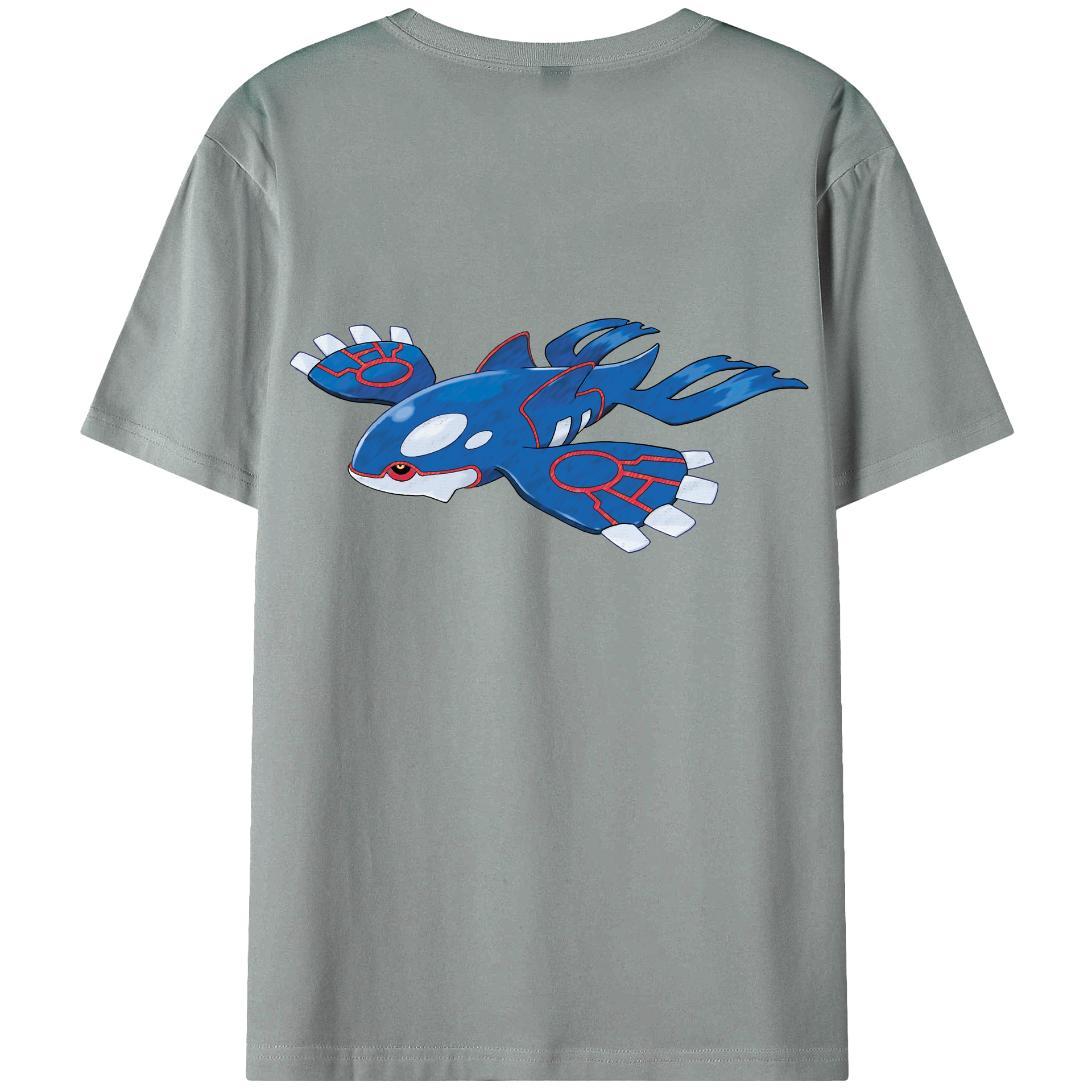 （画像用） ポケットモンスター Pokémon 綿100％ メンズ半袖Tシャツ（バックプリント） 通気性